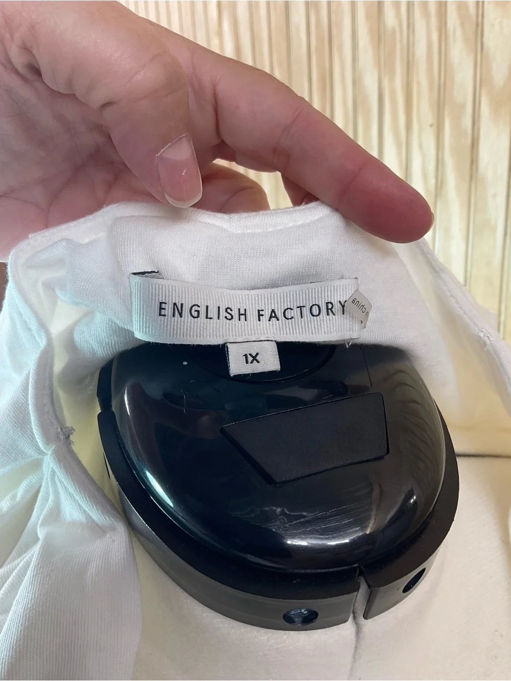 English Factory White V-Neck Short Sleeve Top - Picture 3 of 5